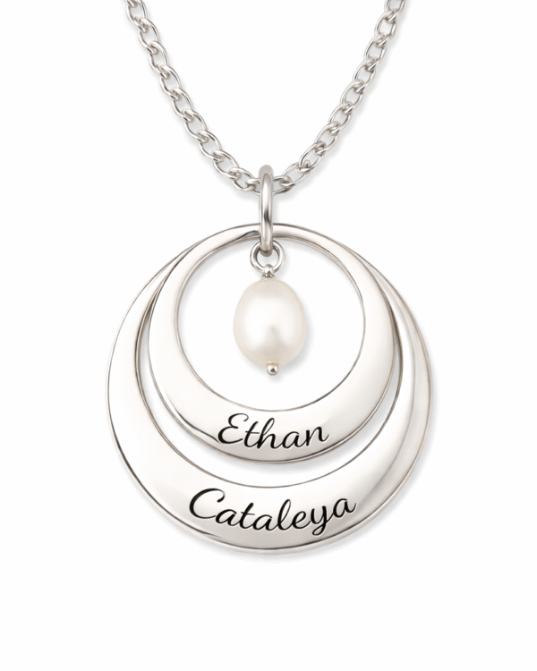 Dije Anillas con Perla