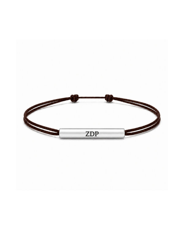 Pulsera cuero con anilla larga