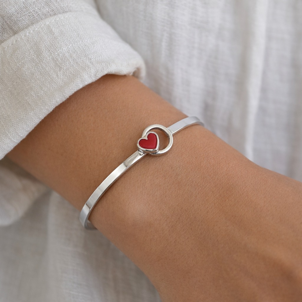 Brazalete Aura love - plata 925 - Imagen 2