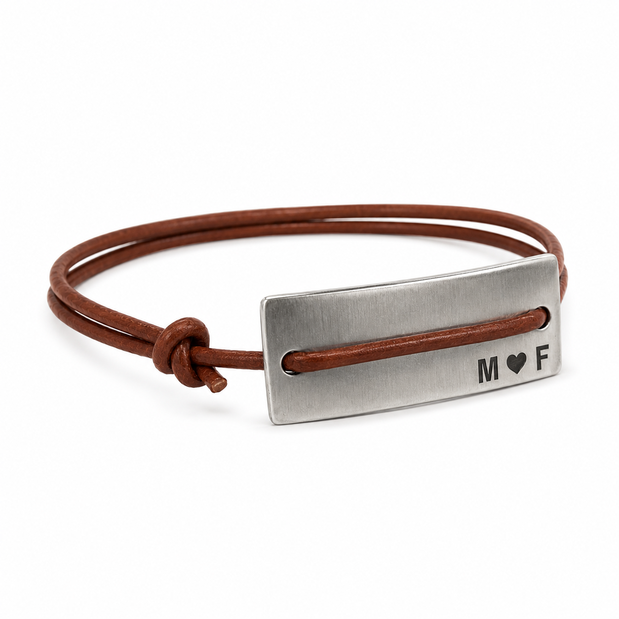 Pulsera Barra Personalizada – Cuero - Imagen 3